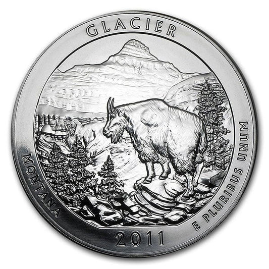 U.S. Mint America the Beautiful - Glacier National Park 5 Oz Silver Bullion