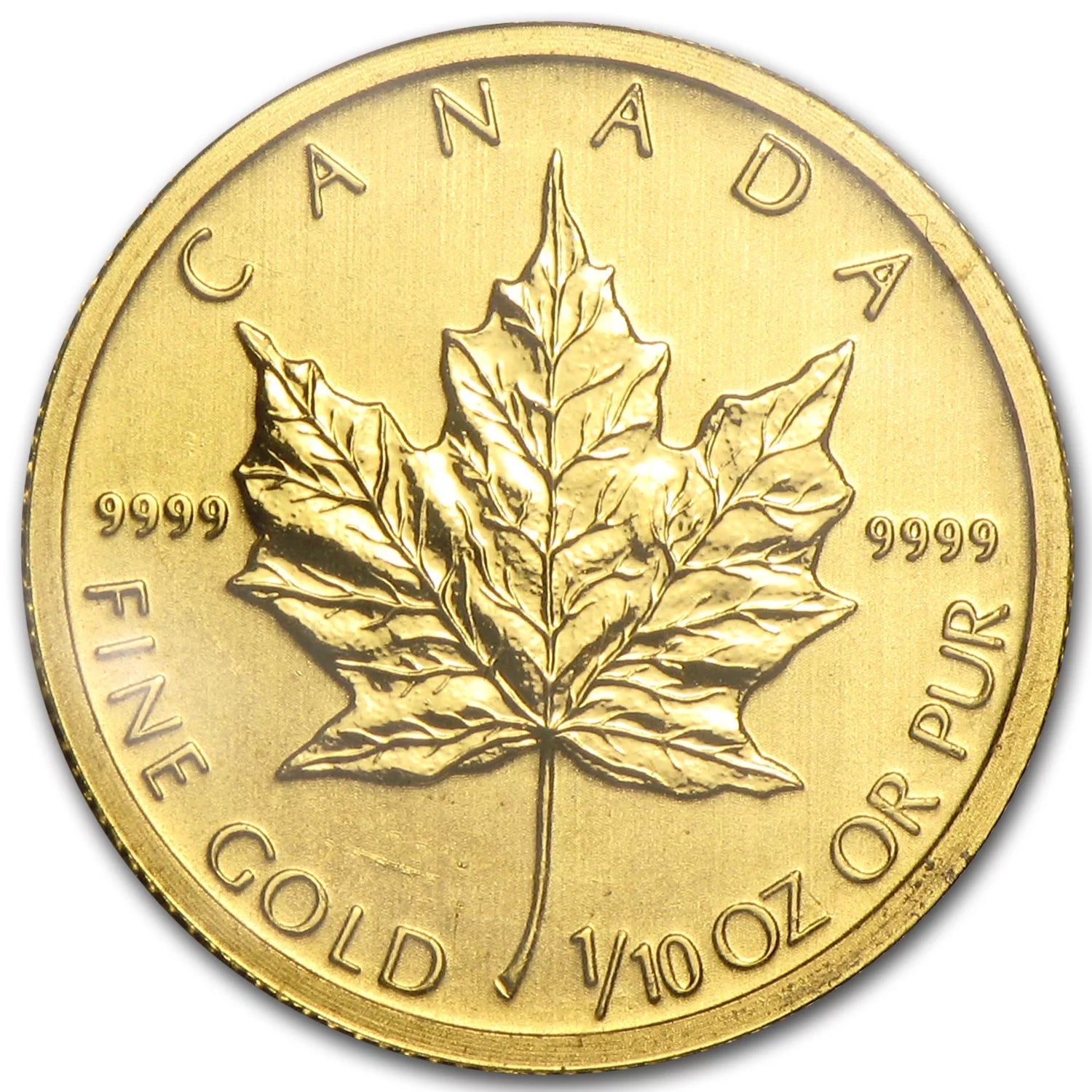 2011 Canada 1/10 Oz Gold Maple Leaf BU