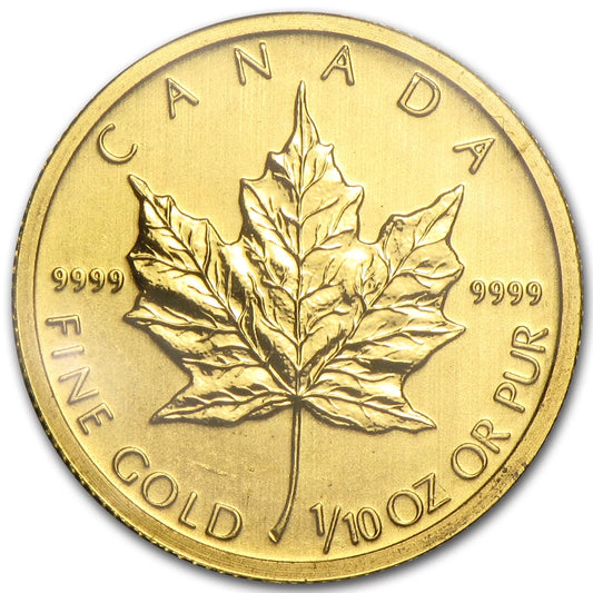 2011 Canada 1/10 Oz Gold Maple Leaf BU