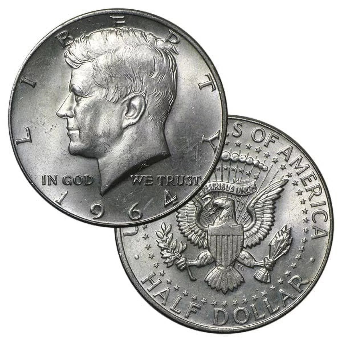 U.S. Mint $5 Face Value Bag of 1964 Kennedy Half Dollars - 90% Silver (.715 Oz of Silver for Every $1 Face Value) Bullion