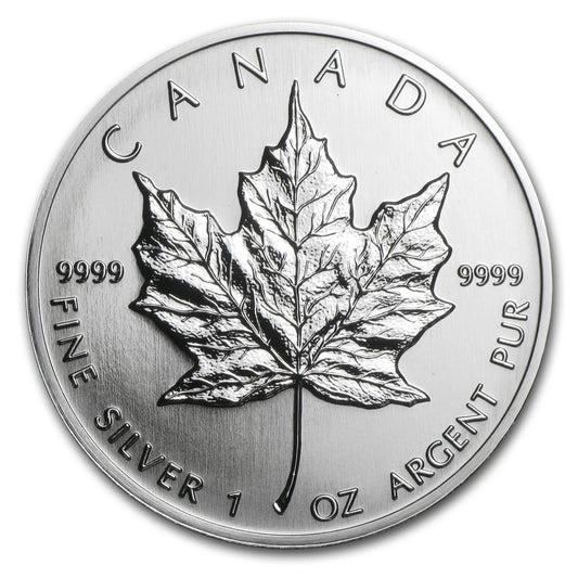 1993 Canada 1 Oz Silver Maple Leaf BU