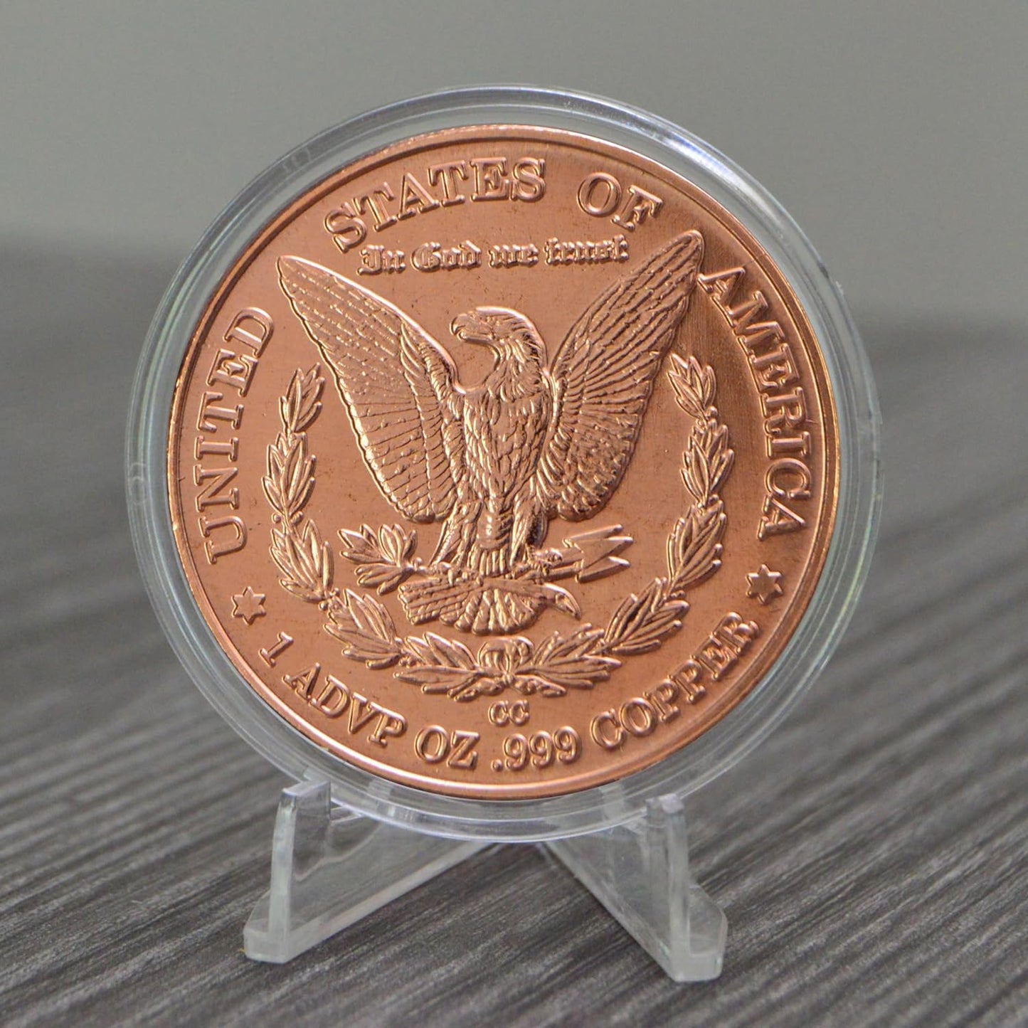 Morgan Dollar Design 1 Oz Pure .999 Copper round Collectible Coin in Capsule