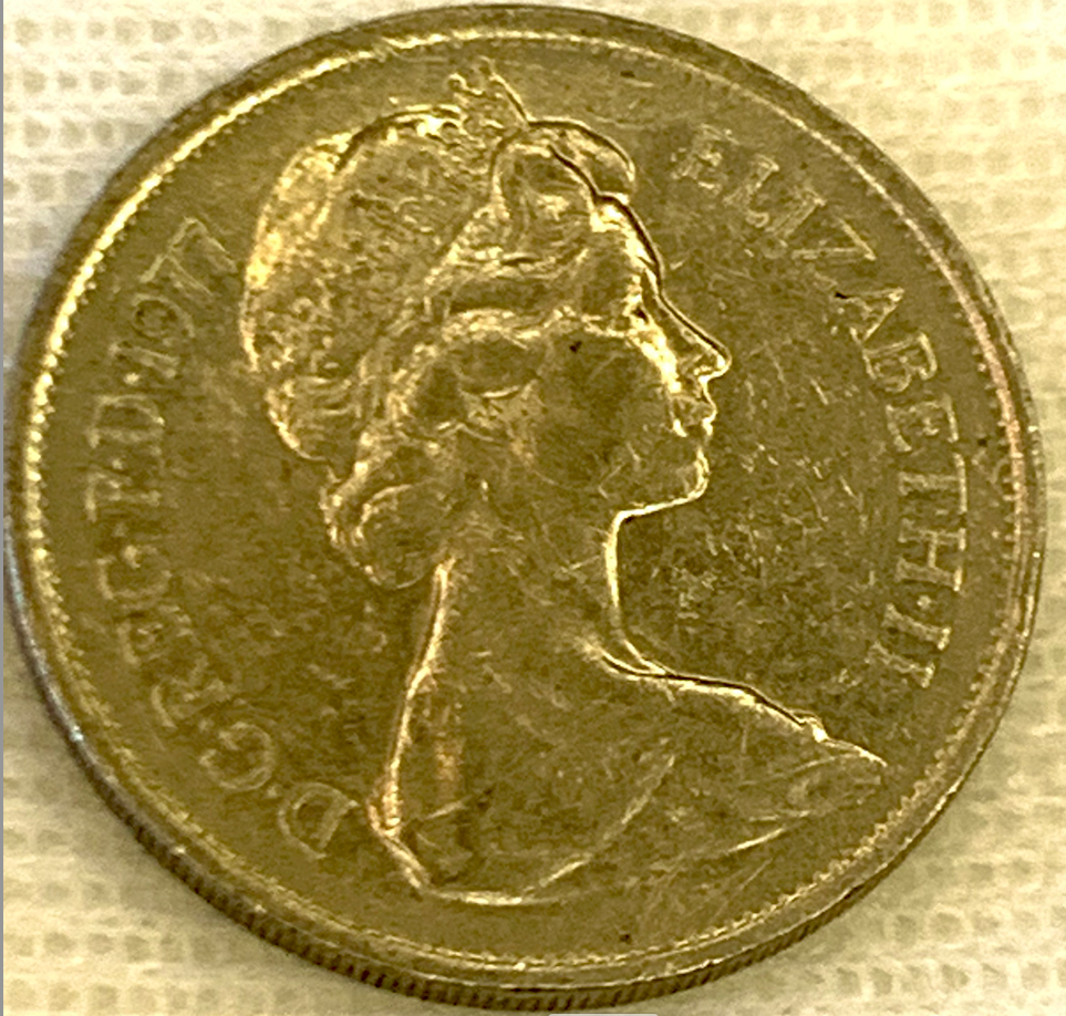 1968-1981 United Kingdom 10 New Pence Coin, Queen Elizabeth II Era