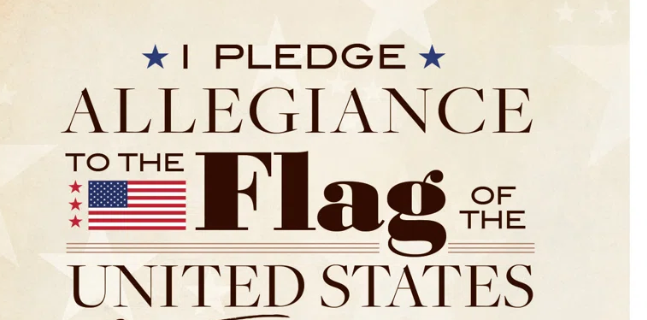 Pledge of Allegiance Bicentennial Quarter and Half Dollar Matted Coin