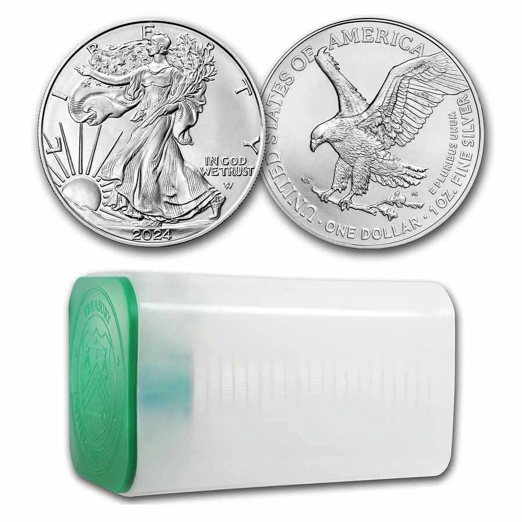 2024 1 Oz American Silver Eagle Coin BU (Lot of 20) - Walmart