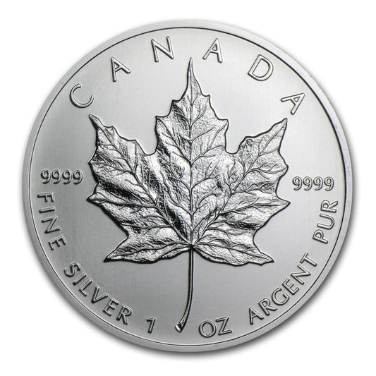 2001 Canada 1 Oz Silver Maple Leaf BU