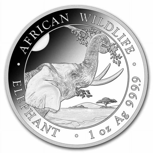 2023 Somalia 1 Oz Silver Elephant BU