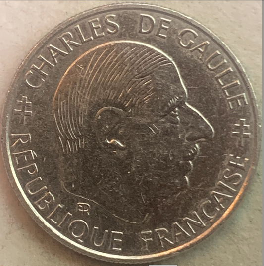 1988 French 1 Franc - 30th Anniversary Edition, Collectible Coin