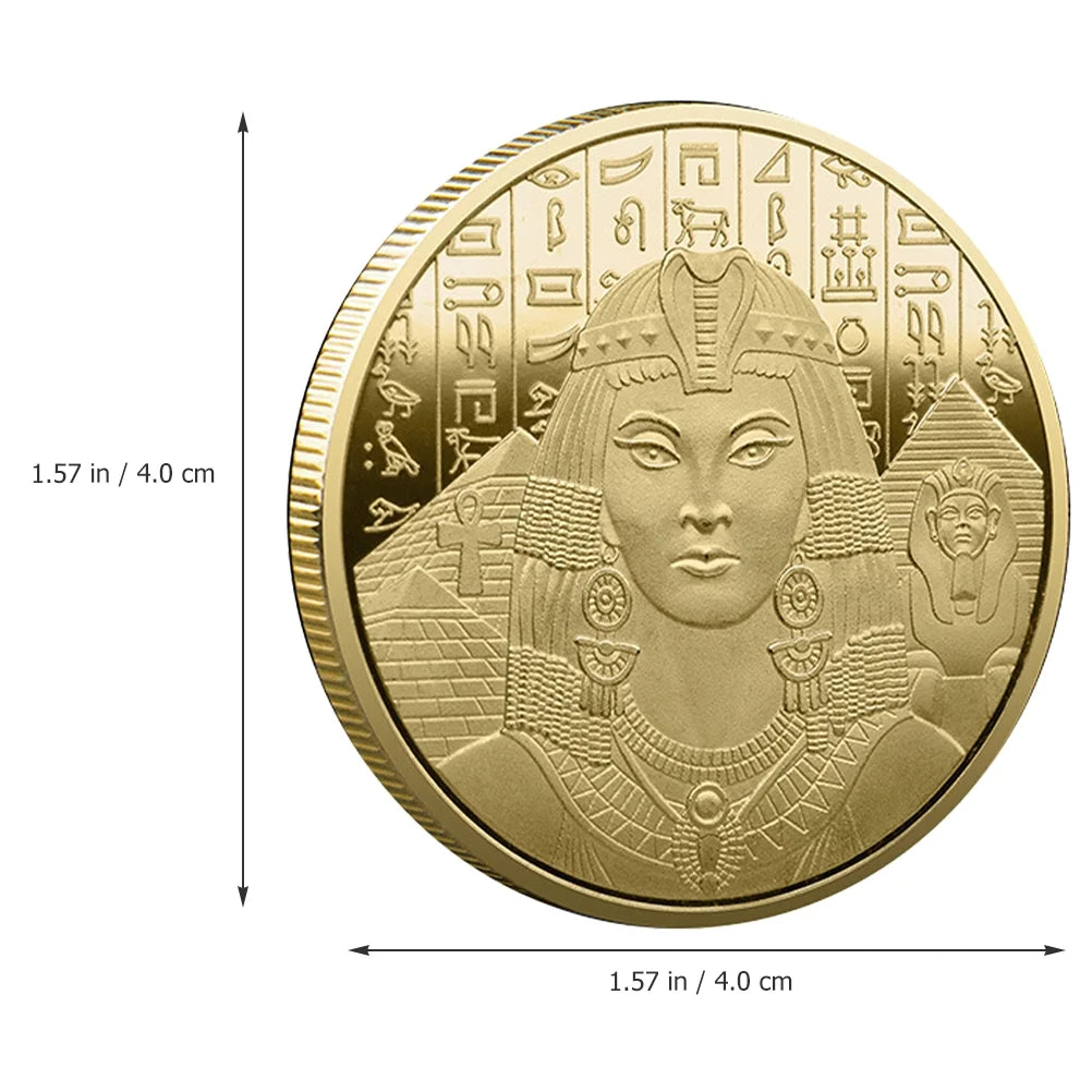 Vintage Craft Coin Commemorative Egypt Style Coin Delicate Coin for Collection