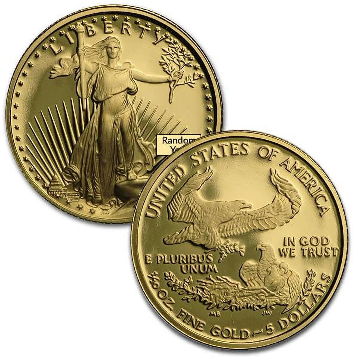 U.S. Mint, 1/10 Oz Proof Gold Eagle Coins, Bullion