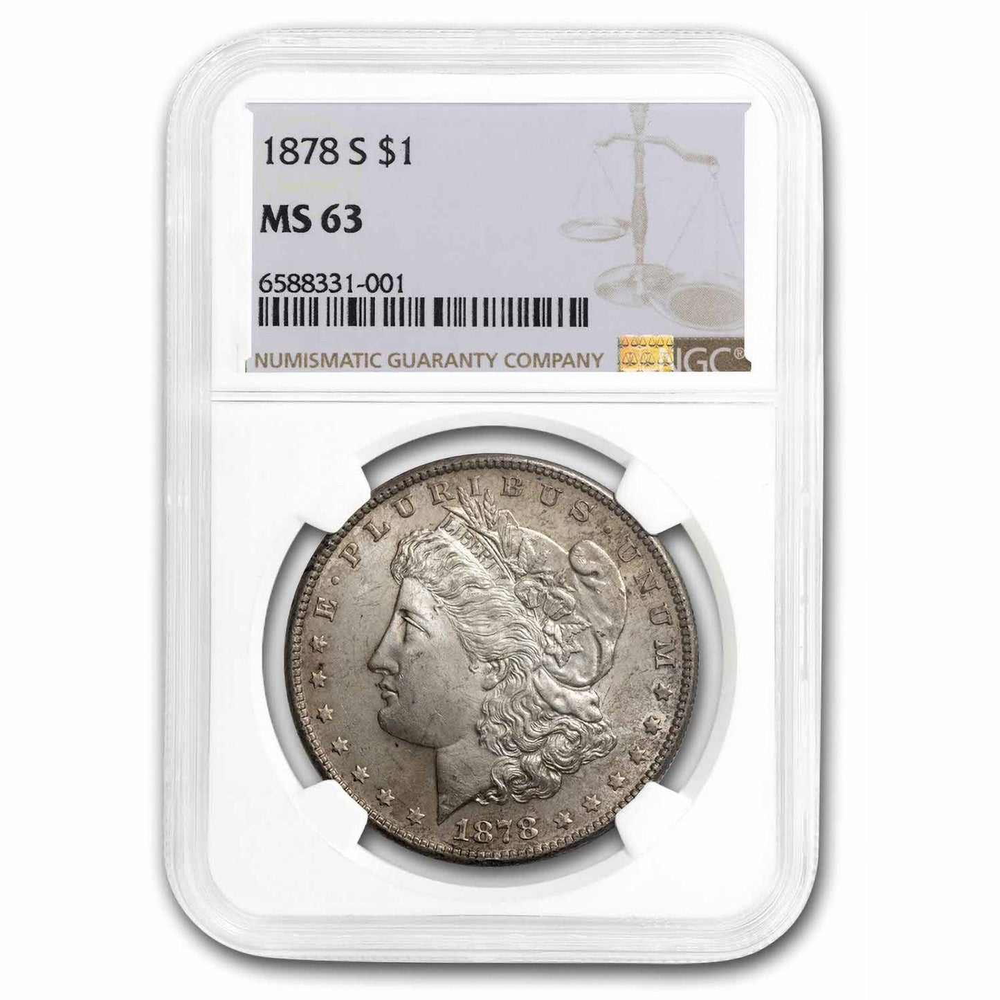 1878-S Morgan Dollar MS-63 NGC