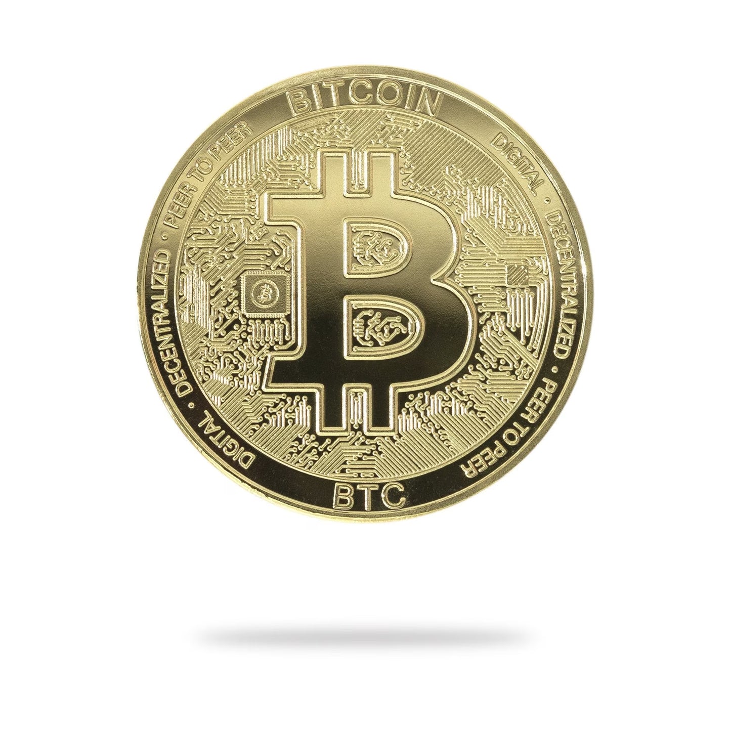 Bitcoin (BTC) Physical Crypto Coin by  | Best Selling Cryptocurrency Collectables | High Quality Bitcoin Merch | Bitcoin Art