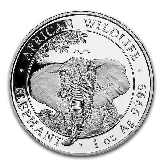 2021 Somalia 1 Oz Silver Elephant BU