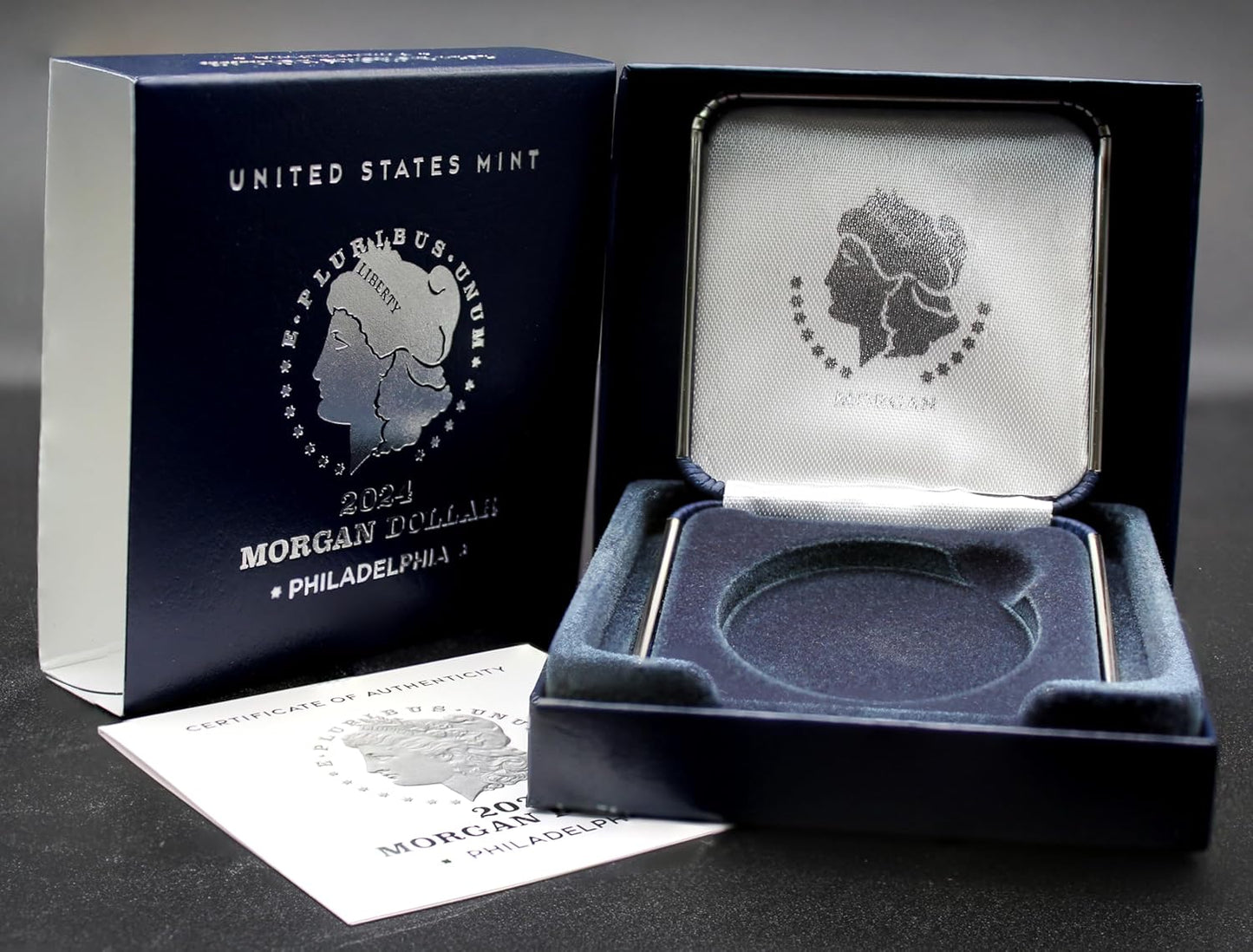 2024 American Silver Morgan Dollar Coin MS-70 (First Day of Issue) with Original Government Packaging $1 MS70 PCGS