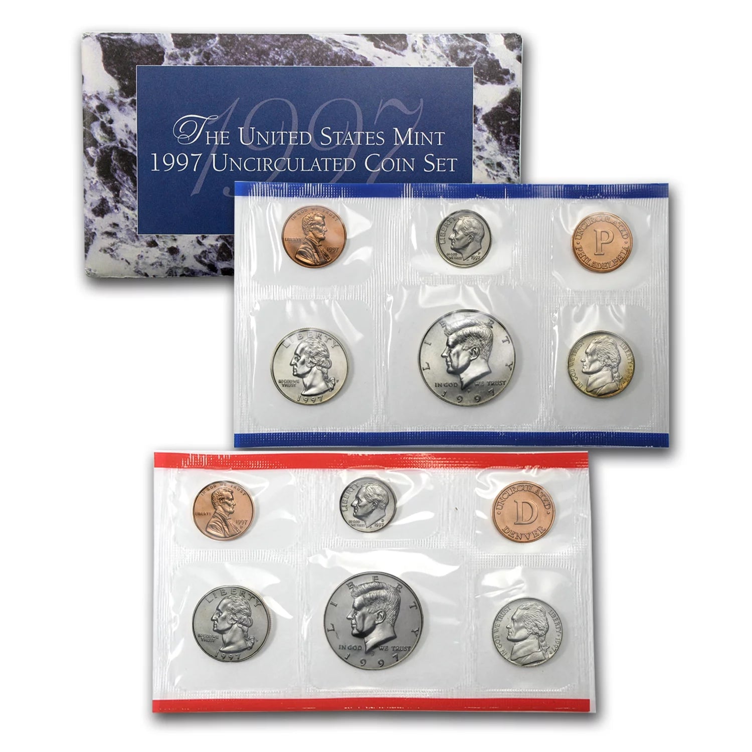 1997 Uncirculated Coin Set U.S Mint Original Government Packaging OGP