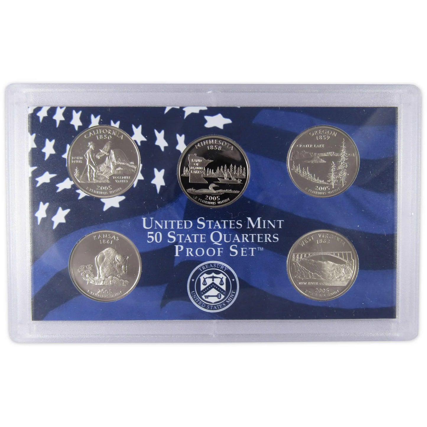 2005 Clad Proof Set U.S. Mint Original Government Packaging OGP COA