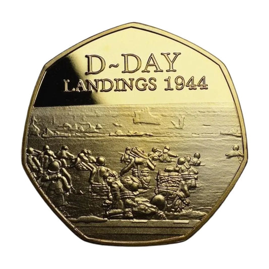 Allefre Commemorative Coins Clearance Sales Today Deals Prime Home Decor under 5 1944 24 Gold Commemorative Solid Bronze Collectible Commemoration for Enthusiasts and Enriching Collectors