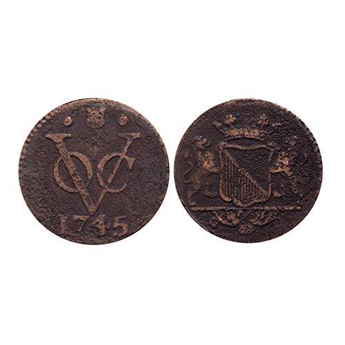 American Coin Treasures The First New York Penny Coin, Over 225 Years Old, Copper One Duit, Issued by The Dutch East India Company Known as The VOC, Brought to US by Dutch West India Company