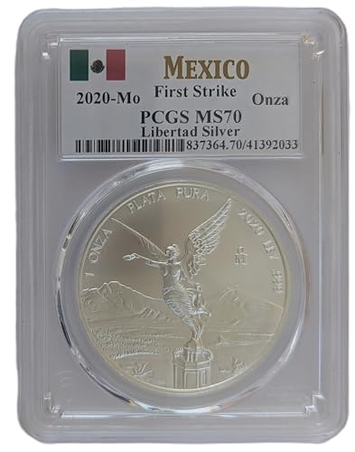 Rare 2020 Mexico Silver Onza Libertad – MS70 PCGS Flag Label Gem!