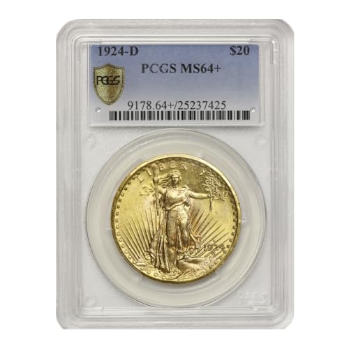 1924-D American Gold Saint Gaudens Double Eagle MS-64+ $20 MS-64+ PCGS