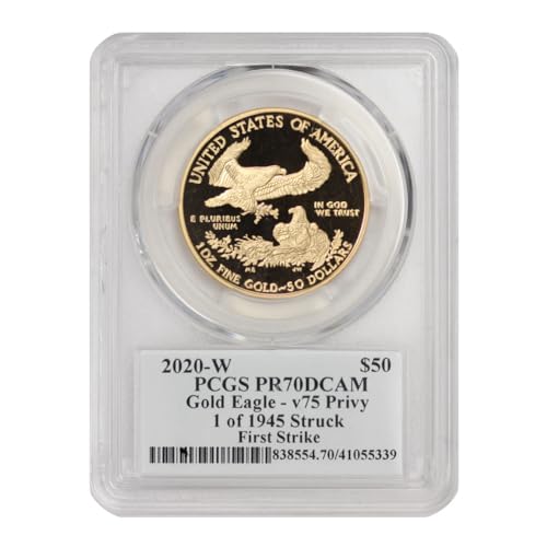 Collectible 2020-W 1 oz Gold Eagle PR-70 DCAM - v75 Privy Sanders Edition