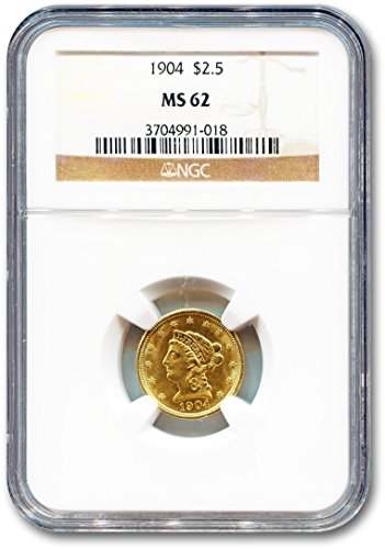$2.50 Gold Quarter Eagle Denominational 2-Coin Set MS-62