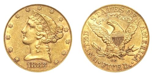 Rare 1883-P U.S. Gold Liberty $5 - Stunning Half Eagle in Top Condition!