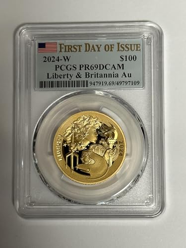 Exclusive 2024-W $100 Gold Liberty & Britannia – PCGS PR69 Proof Coin!”