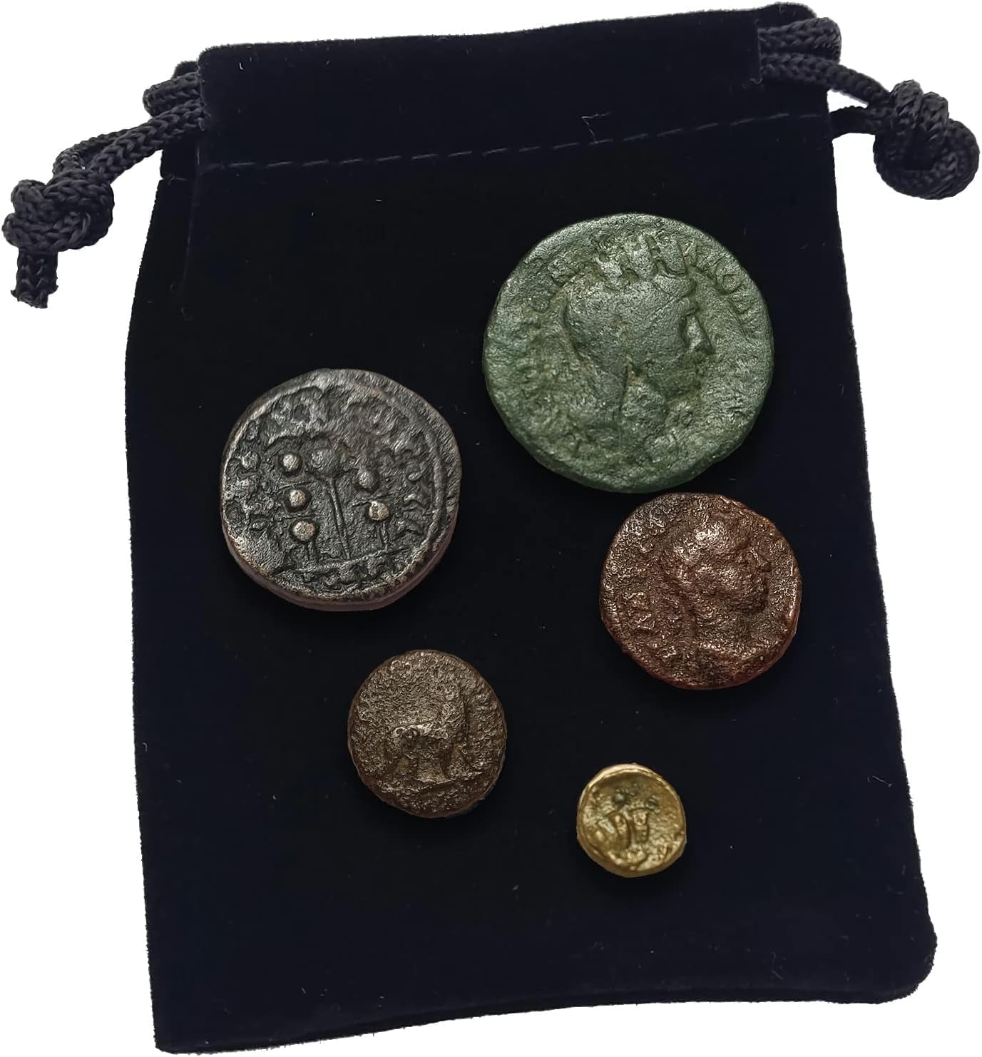 IMPACTO COLECCIONABLES - Authentic Collector'S Coins in Velvet Pouch - Ancient Greece Collection - Ancient Greece Coins - Limited Edition with Certificate of Authenticity