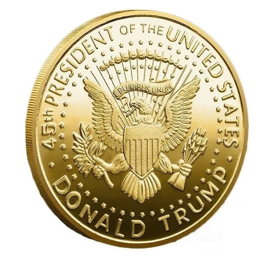 Lot of 5 - 24K Gold-Plated Donald J. Trump 2024 TAKE AMERICA BACK!