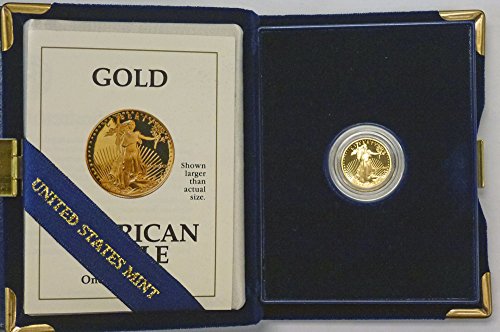 1991 P Gold American Eagle 1/10th oz $5 Proof US Mint