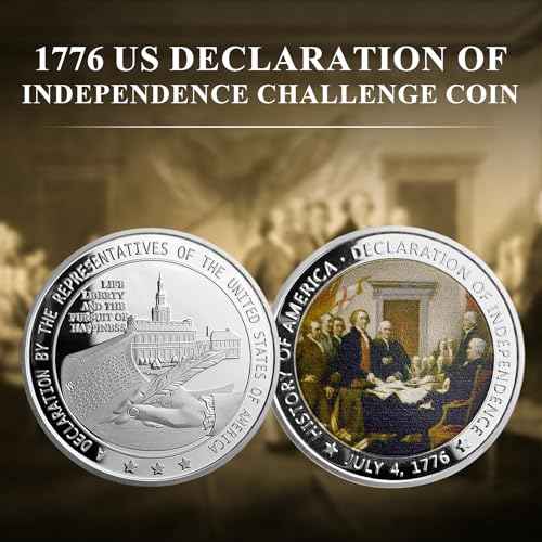 Challenge Coin President Day 1776 US Declaration of Independence Commemorative Gift