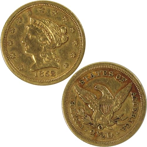 1852-O Liberty Head Quarter Eagle XF EF Gold $2.50 Coin SKU:CPC7192