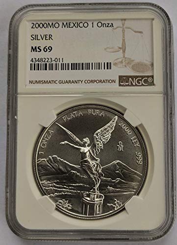 2000 MX Mexico 1 oz Silver Libertad Silver MS69 NGC