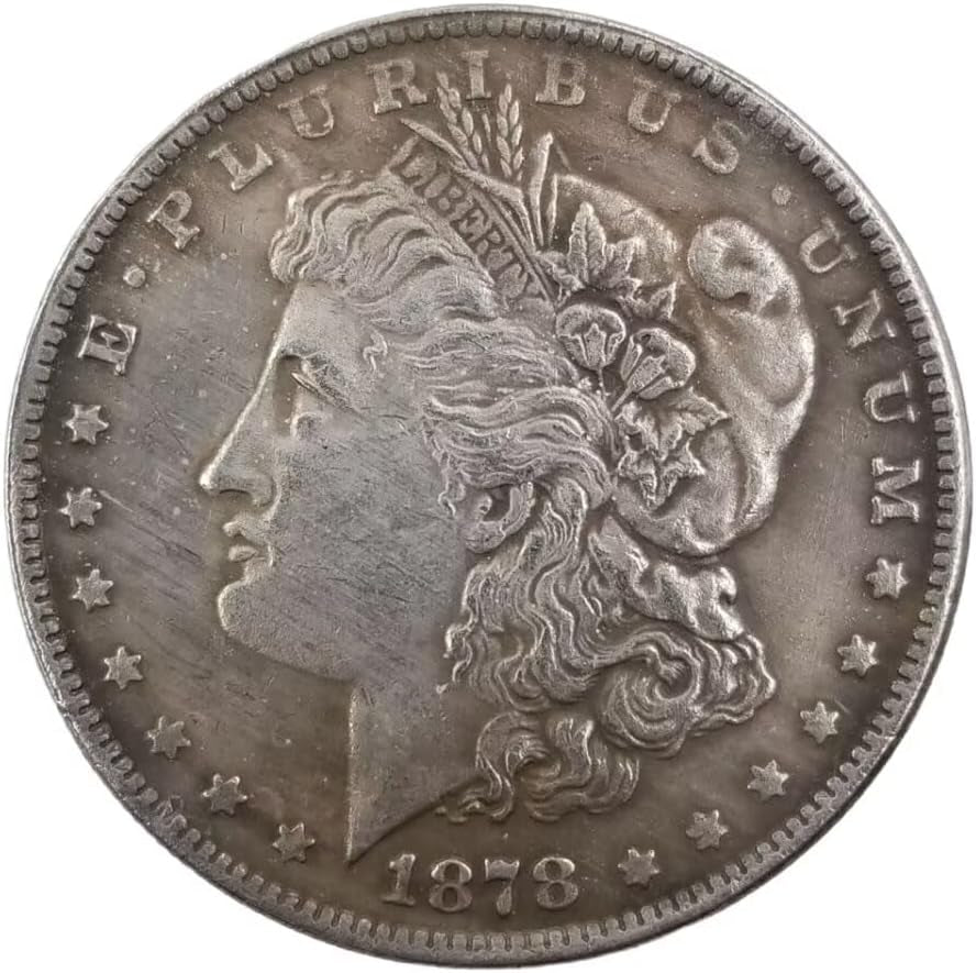 1878-P Morgan Silver Dollar, Uncertified 1 Dollar US Type Coin Replica for Collection Party Gifts