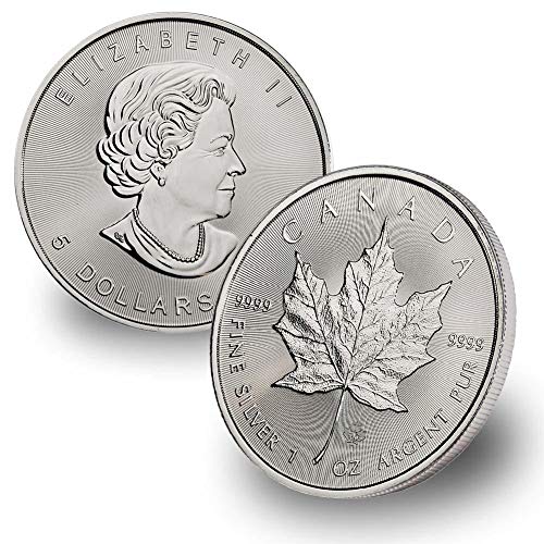 Investment Opportunity: Lot of (5) 1 oz Silver Maple Leaf Coins BU with COAs”