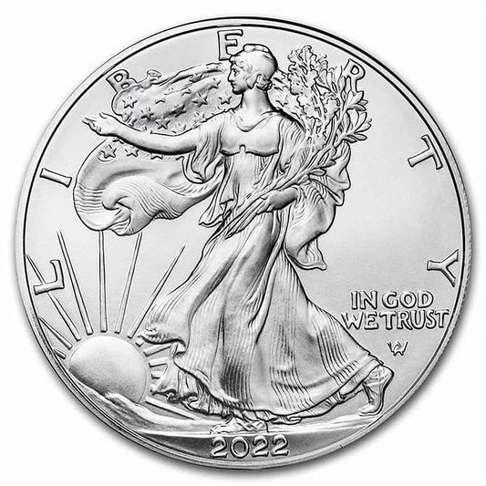 U.S. Mint, 2022 Silver American Eagle - 1 Troy Oz, .999 Pure, Bullion