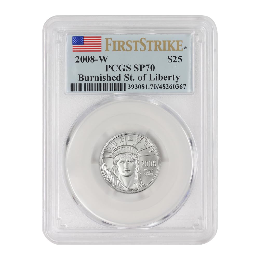 2008-W 1/4 oz American Platinum Eagle SP-70 First Strike – PCGS Flag Label