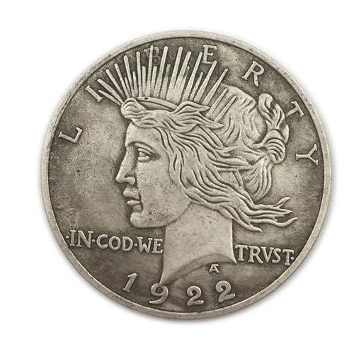 1922 Peace Dollar Coin Liberty American Liberty Coin United States of America Coin Souvenir Replica for Collection Party Gifts