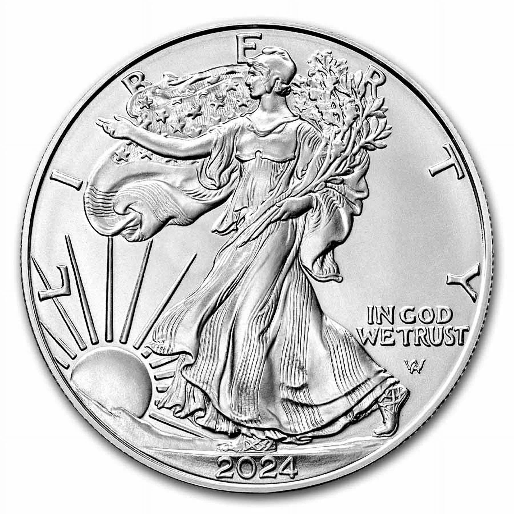 2024 1 Oz American Silver Eagle Coin BU (Lot of 10)