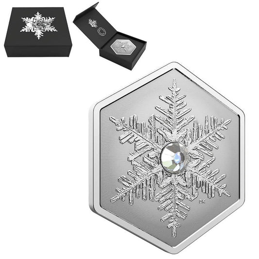 2023 Canada 1 Oz Silver Snowflake Crystal Coin