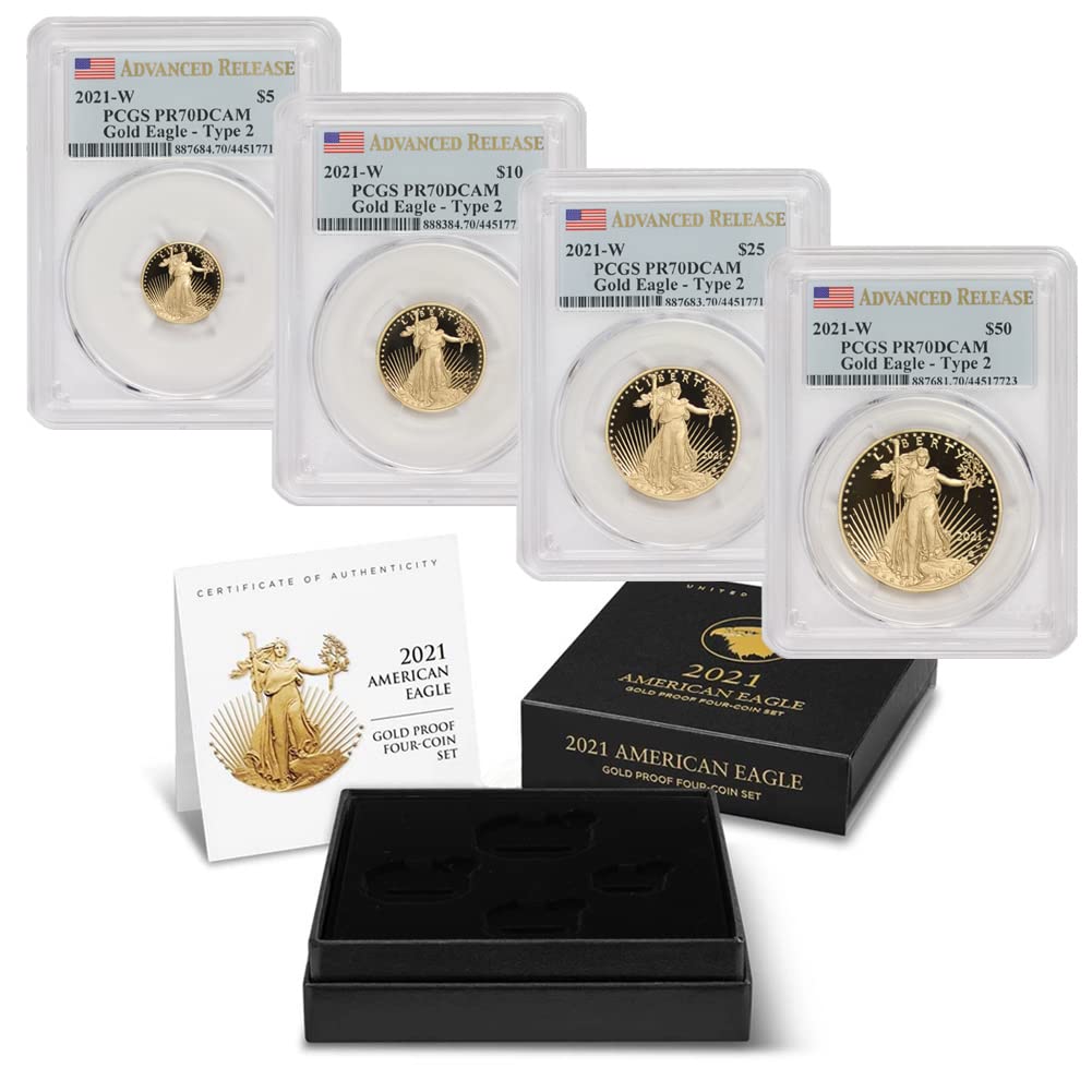 Historical Treasures: 2021-W Gold Eagle Set PR-70 DCAM - CoinFolio Exclusive