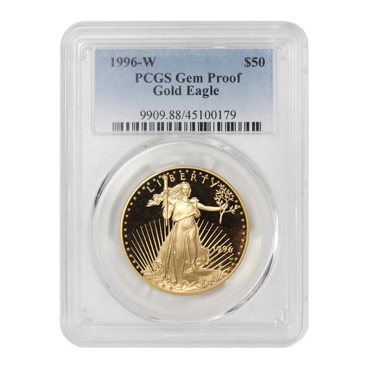 1996 W 1 oz American Gold Eagle Gem Proof $50 Gem Proof PCGS