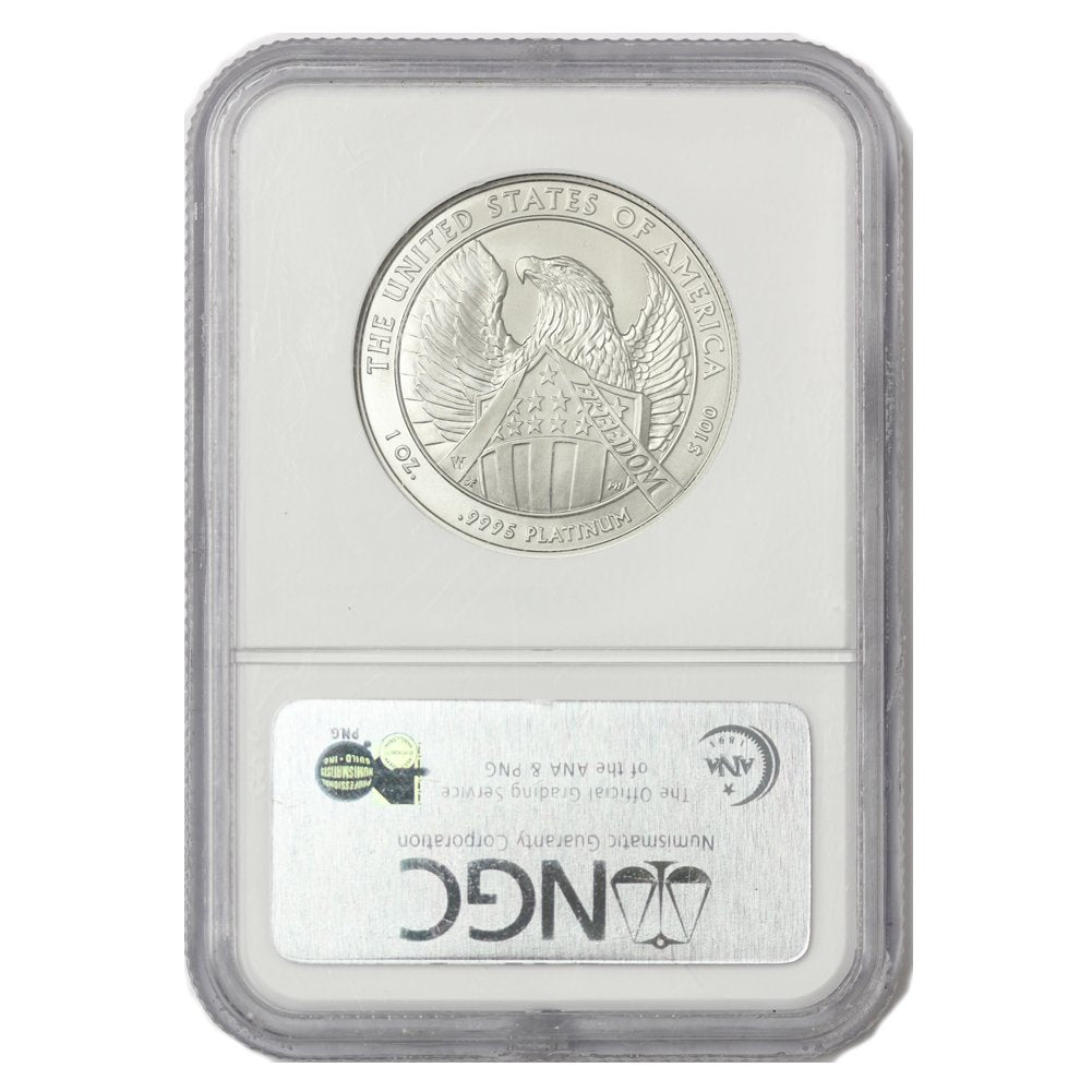 2007 W 1oz American Platinum Eagle MS-70 Early Releases $100 MS70 NGC