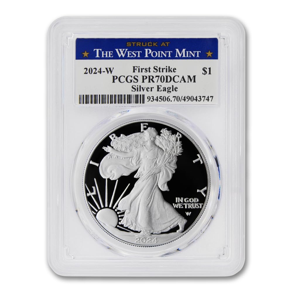 Perfect 2024 (W) Silver Eagle PR-70 – First Strike, Deep Cameo from West Point!