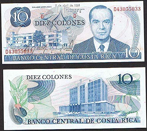 Gem Crisp 1986 Costa Rica Banknote Pair - Flawless Bills