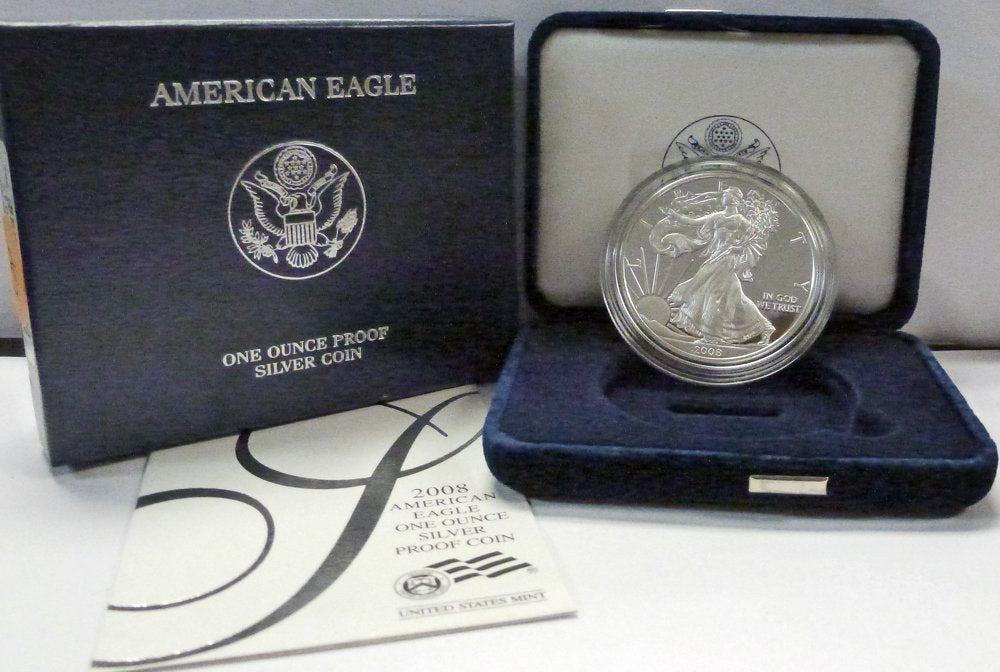 2008 W American 1 oz Silver Eagle Dollar PROOF US Mint