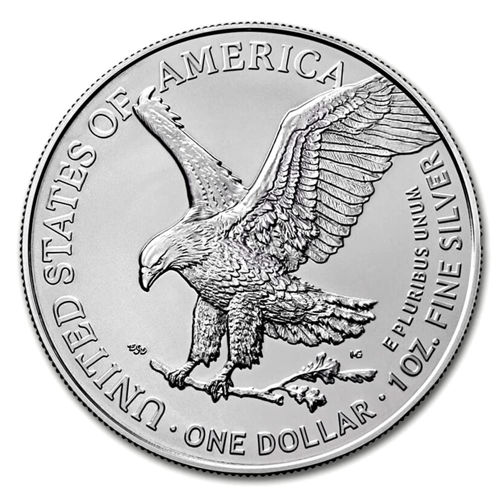 Brilliant Uncirculated 2023 Silver Eagles (5) – COA Included!