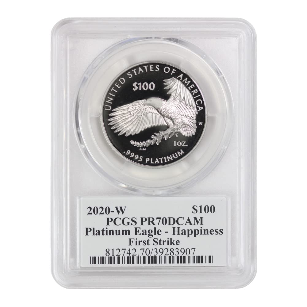 Stunning 2020 W Platinum Eagle - PR-70 DCAM First Strike $100 Coin with PCGS Certification!”