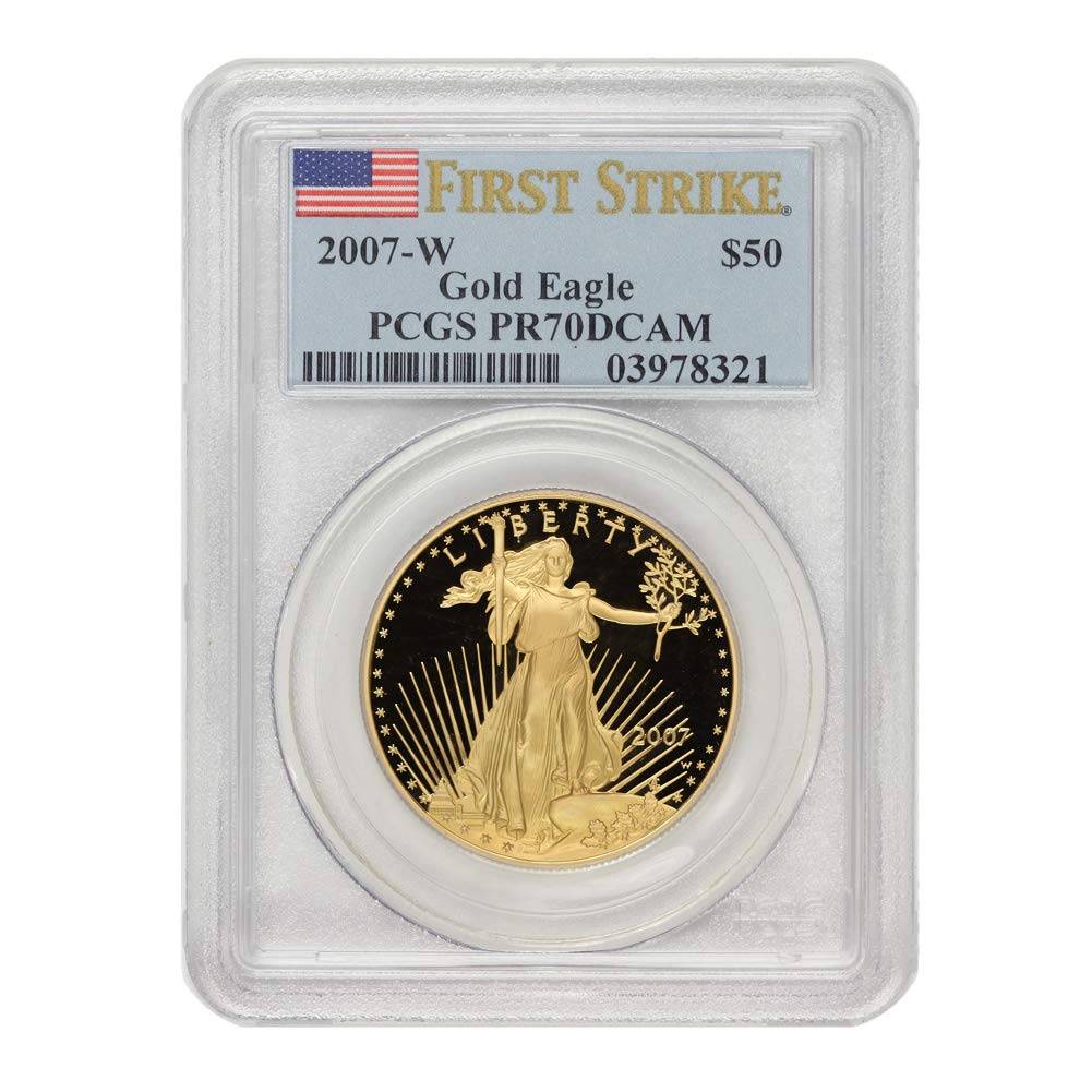 Perfect 2007 (W) 1 oz Gold Eagle PR-70 – Deep Cameo, First Strike!